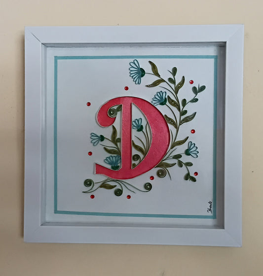 Wall Hanging Frame Alphabet - D