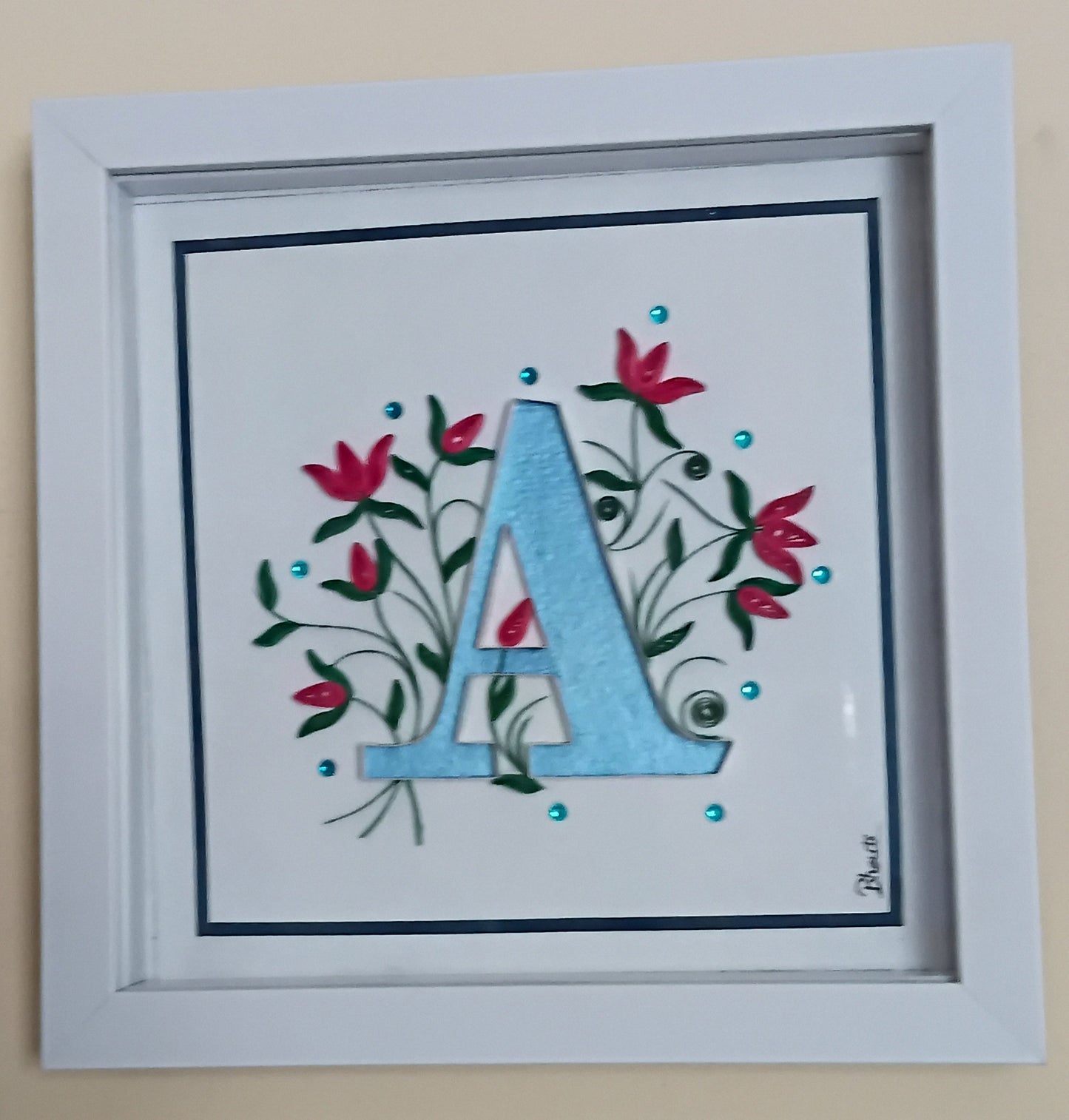 Wall Hanging Frame Alphabet - A