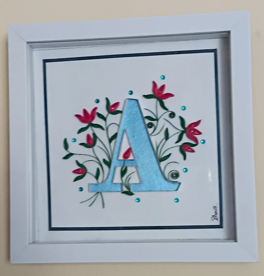 Wall Hanging Frame Alphabet - A
