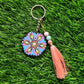 Mandala art key chain