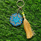 Mandala art key chain