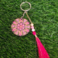 Mandala art key chain