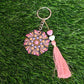 Mandala art key chain