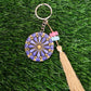Mandala art key chain