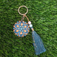 Mandala art key chain