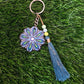 Mandala art key chain