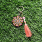 Mandala art key chain