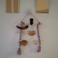 Macrame hanging-Hair clip holder