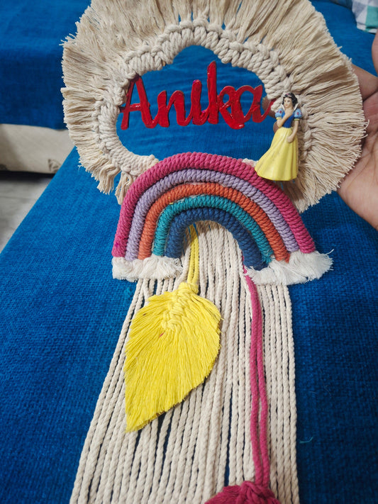 Personalised name door hanging