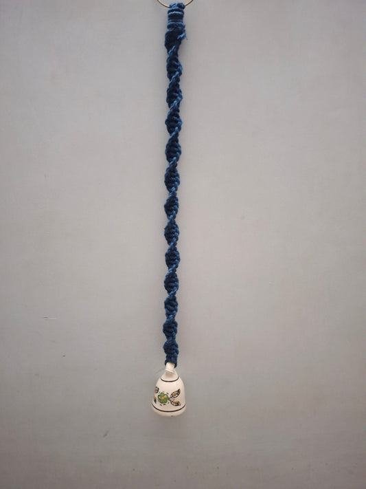 Macrame ceramic bells