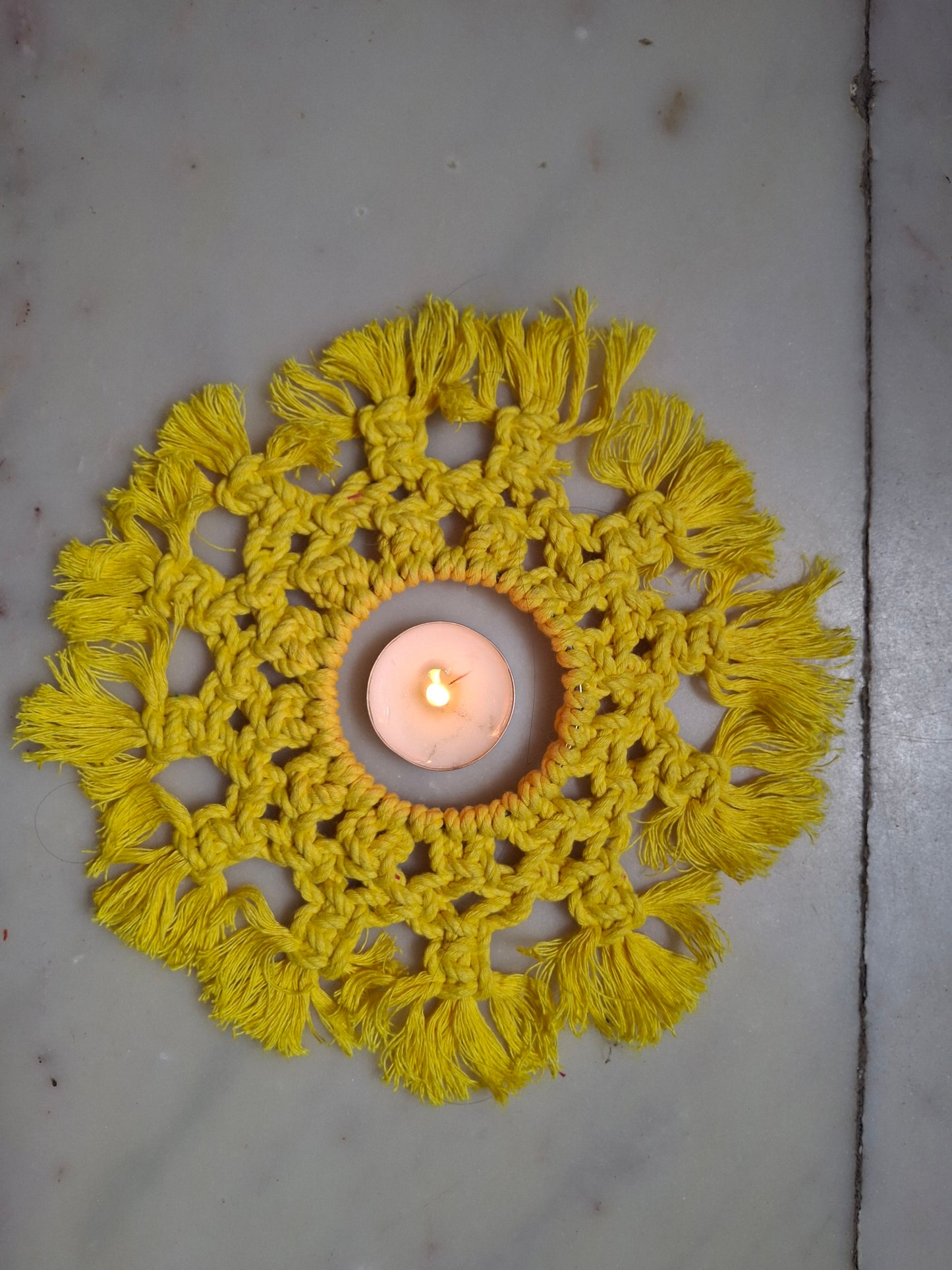 Macrame Tealight holder