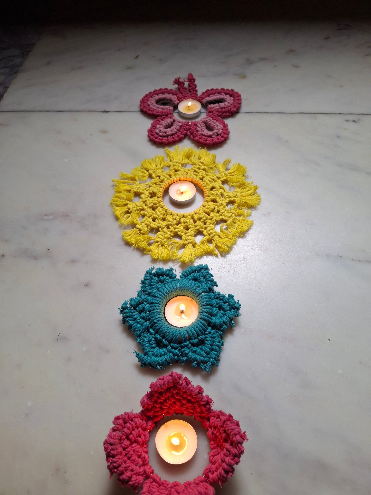 Macrame Tealight holder
