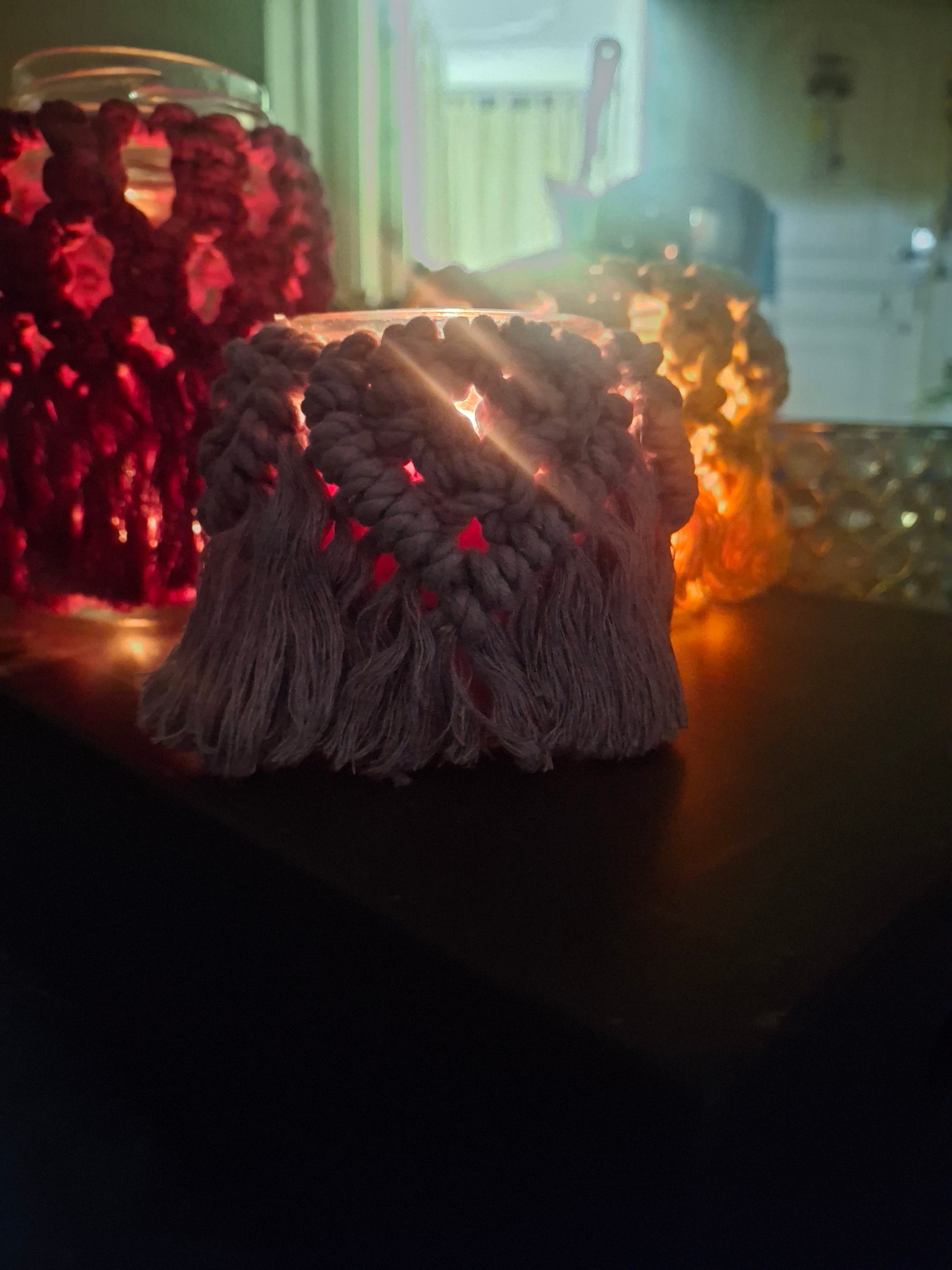 Macrame jar holder - Hunar Hatti