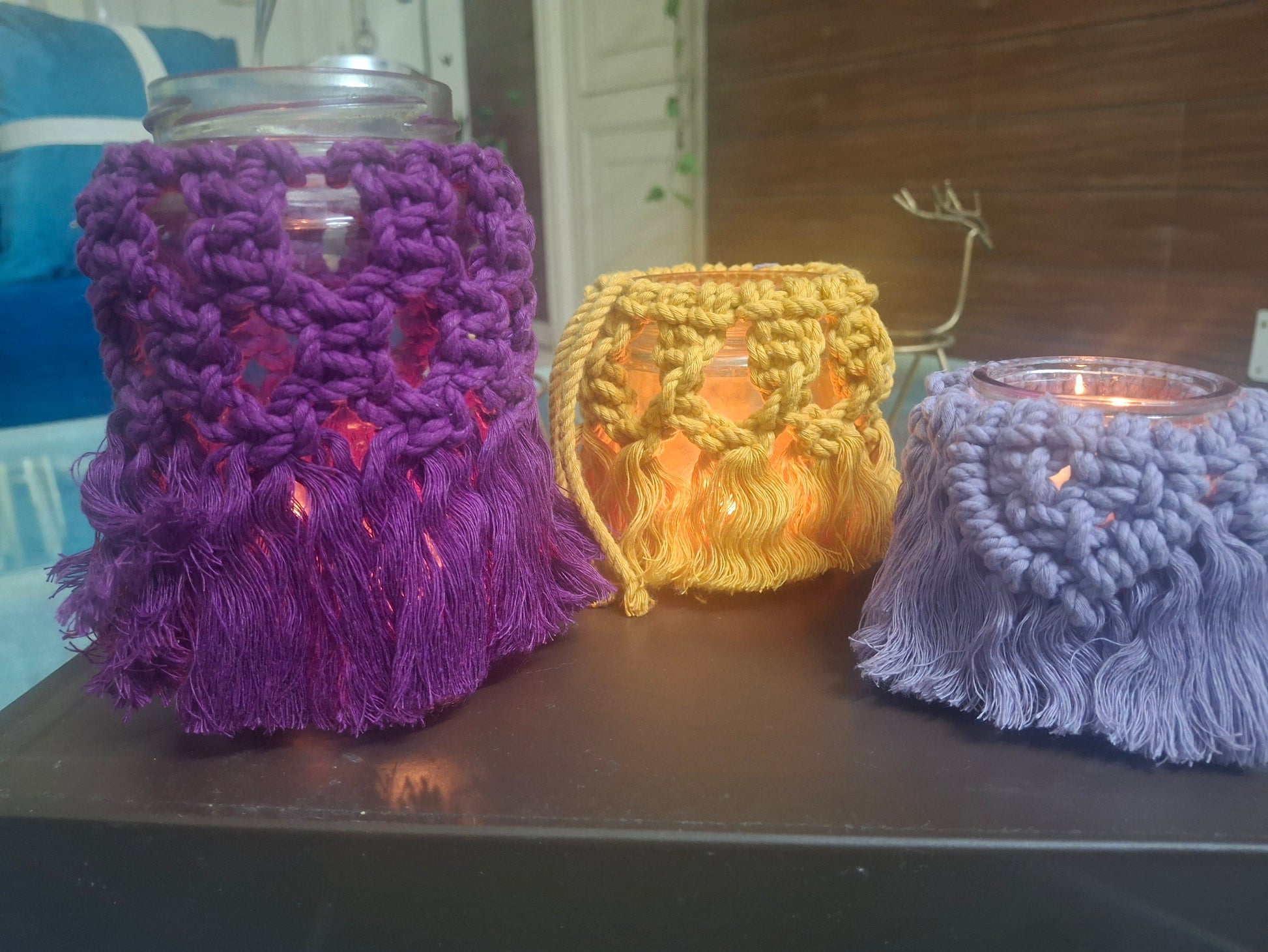 Macrame jar holder - Hunar Hatti