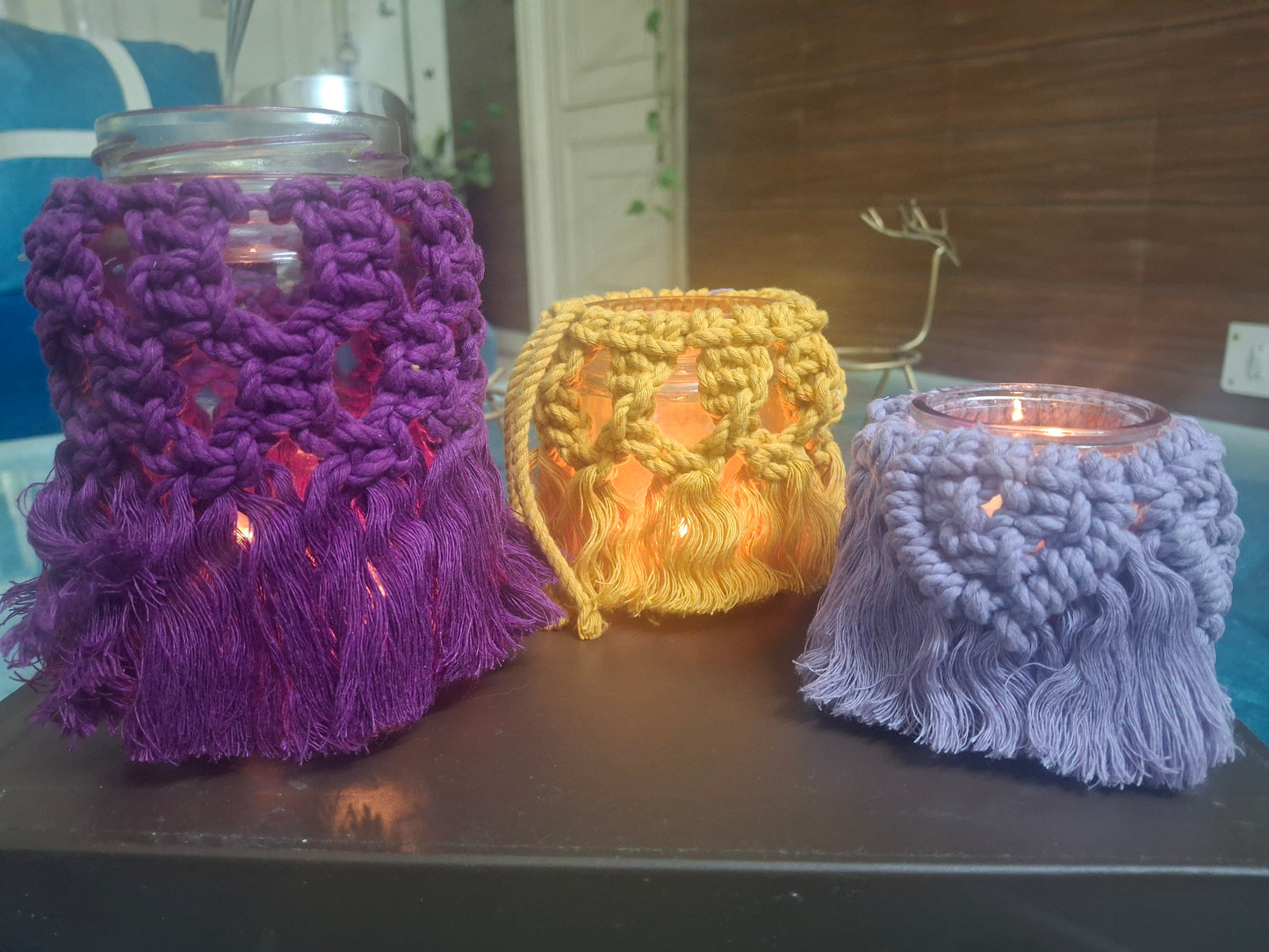 Macrame jar holder - Hunar Hatti