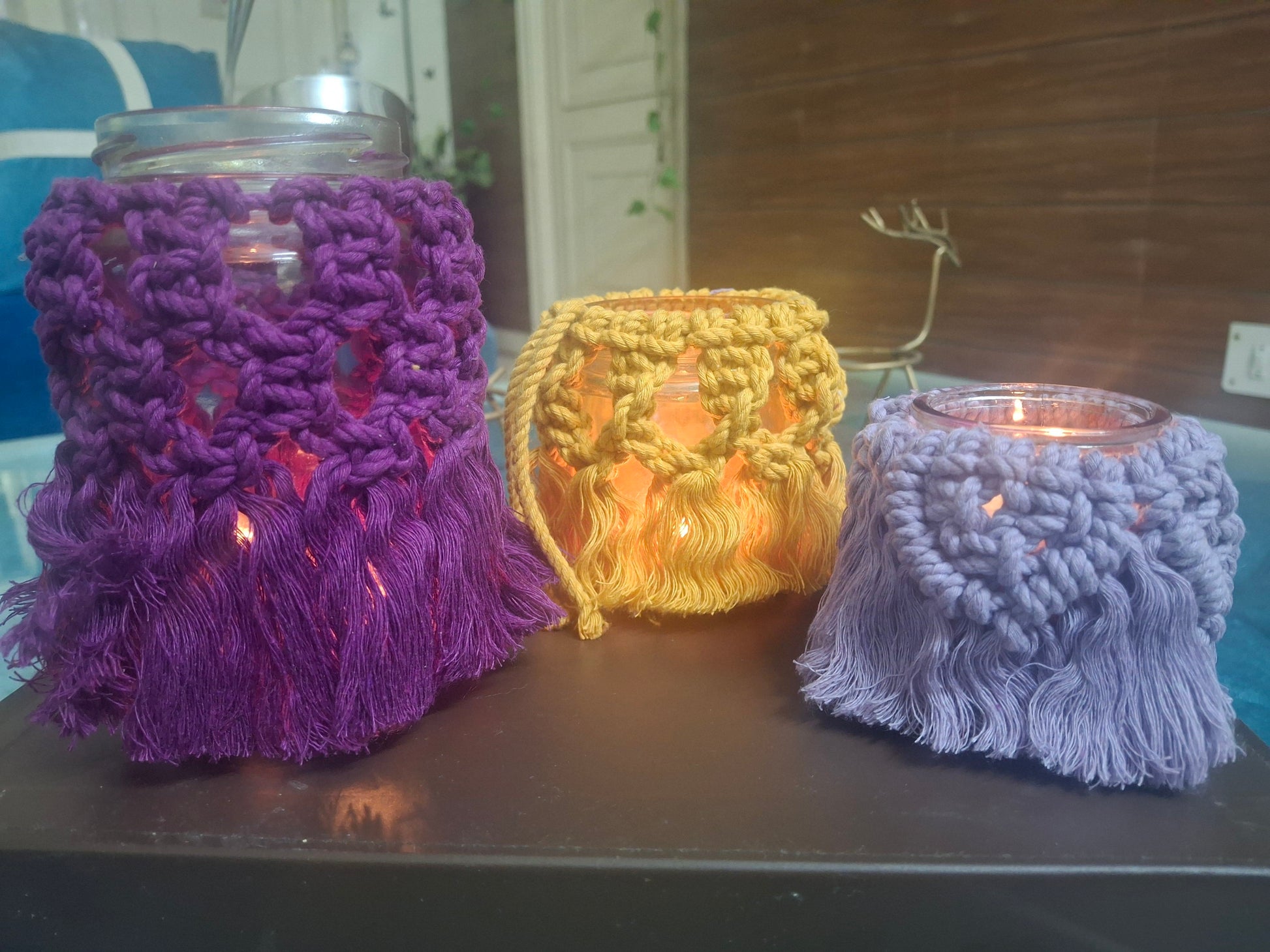 Macrame jar holder - Hunar Hatti