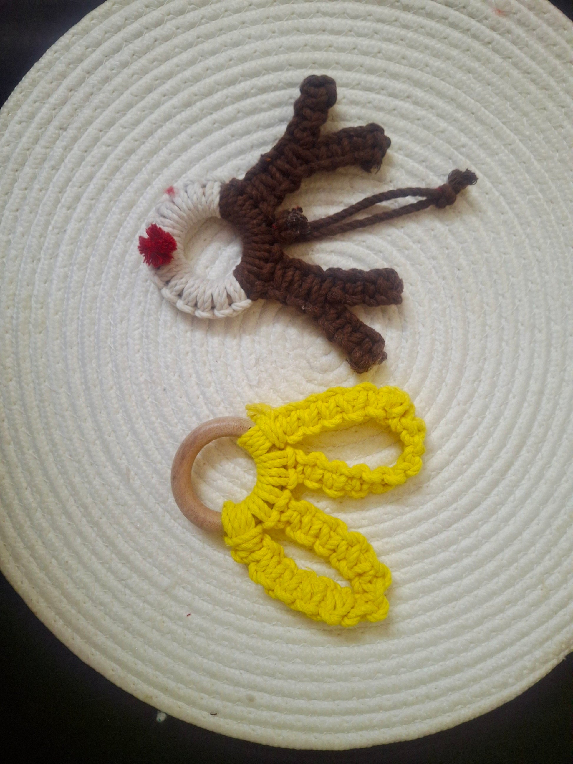 Macrame christmas ornaments-reindeer and bunny - Hunar Hatti