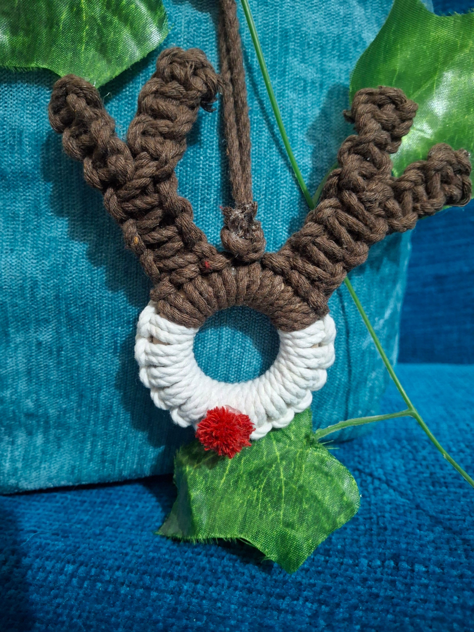 Macrame christmas ornaments-reindeer and bunny - Hunar Hatti