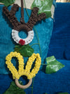 Macrame christmas ornaments-reindeer and bunny - Hunar Hatti