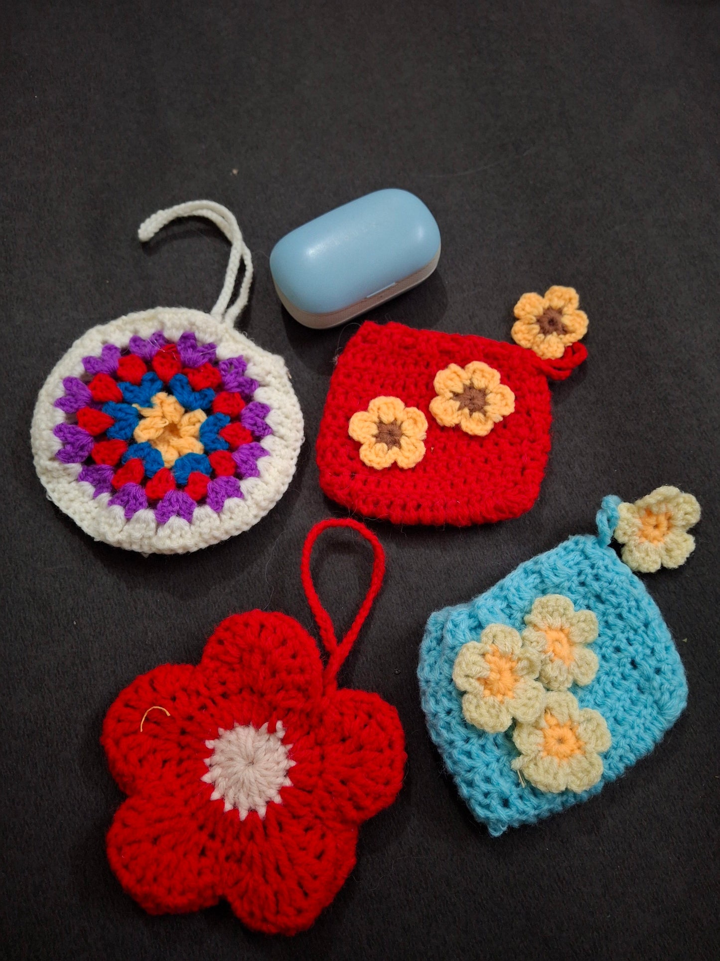 Crochet earpods/ bag charms