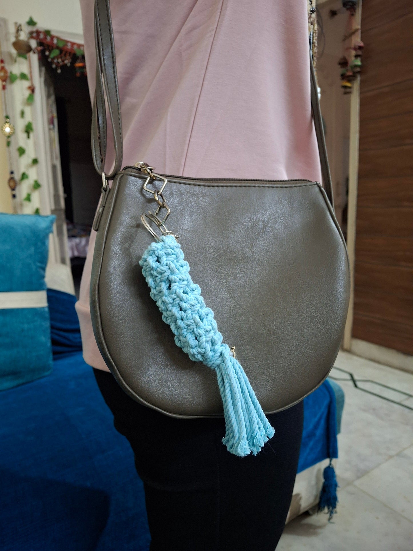 Crochet Lipstick bag hanger