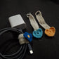 Crochet cord holder
