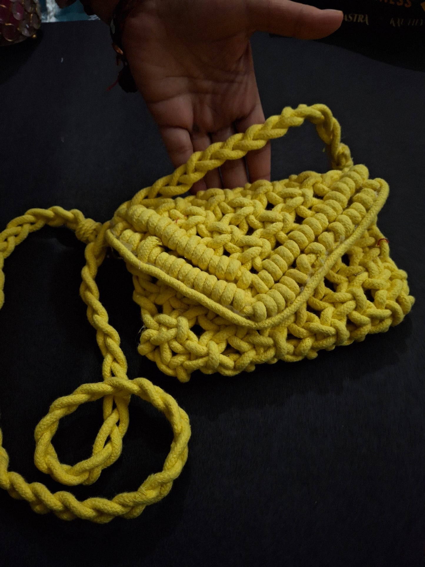 Macrame handbag/sling bag