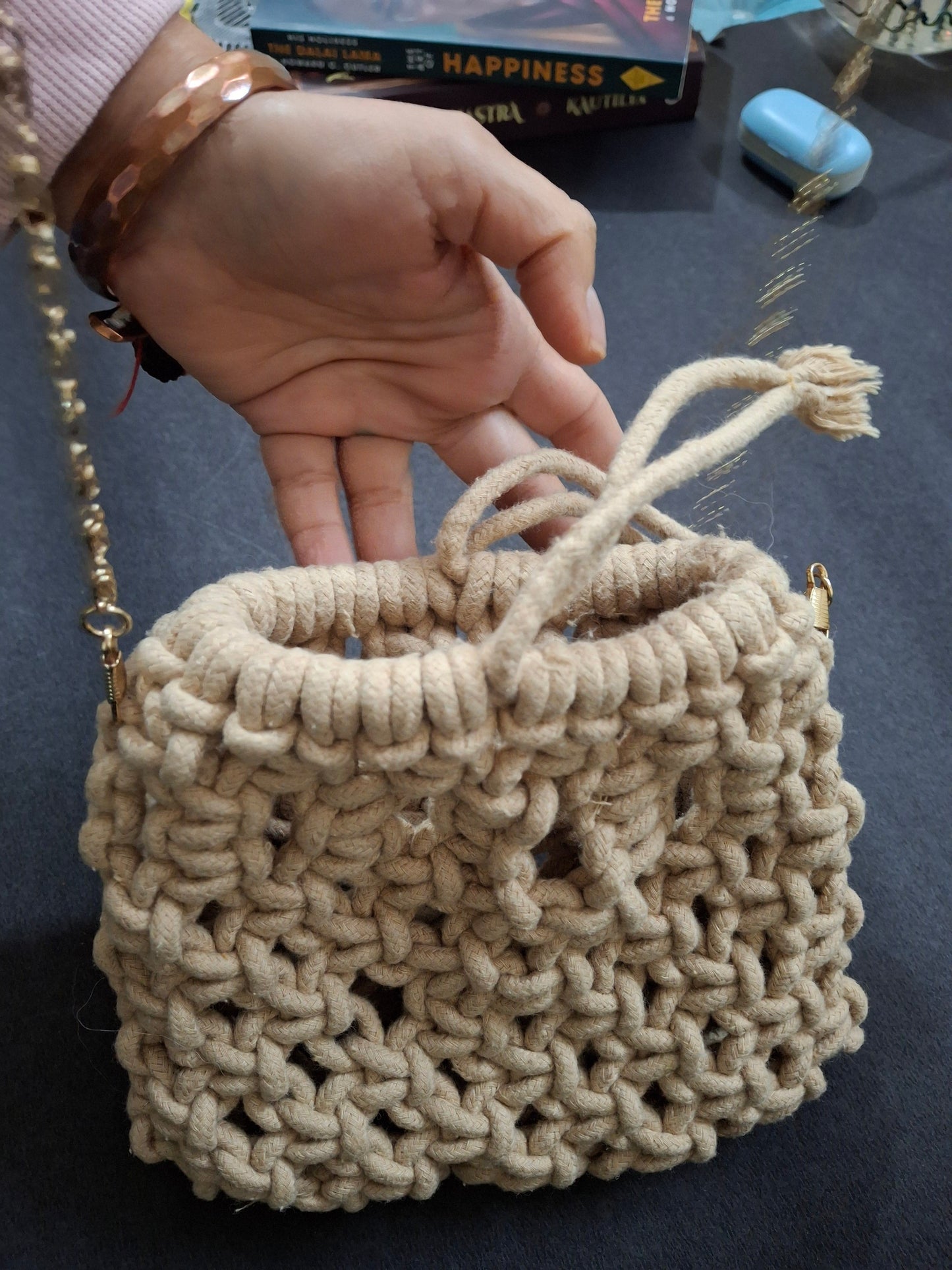 Macrame handbag/sling bag