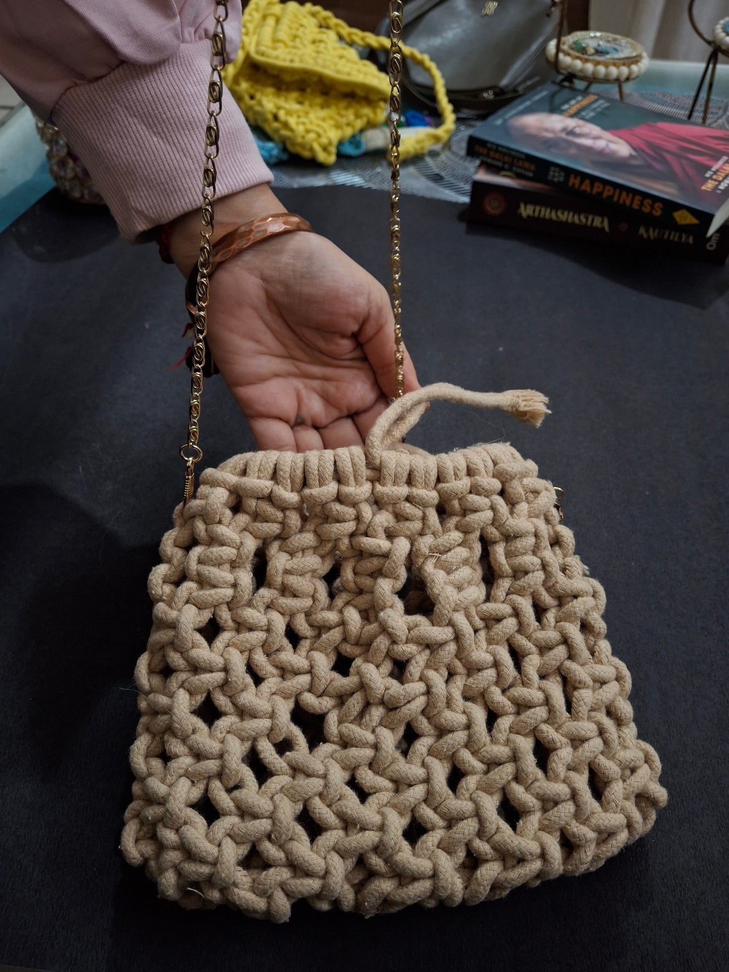 Macrame handbag/sling bag
