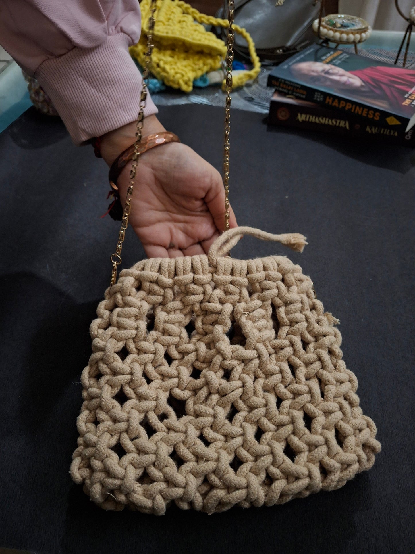Macrame handbag/sling bag