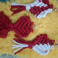 Heart keychain macrame