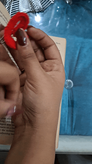 Crochet n macrame paperclip Book mark
