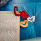 Crochet n macrame paperclip Book mark