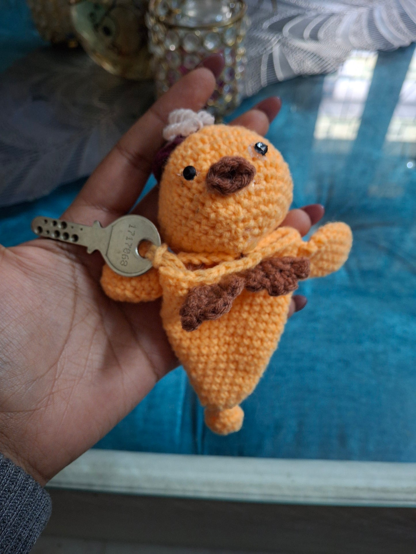 Crochet car key holder