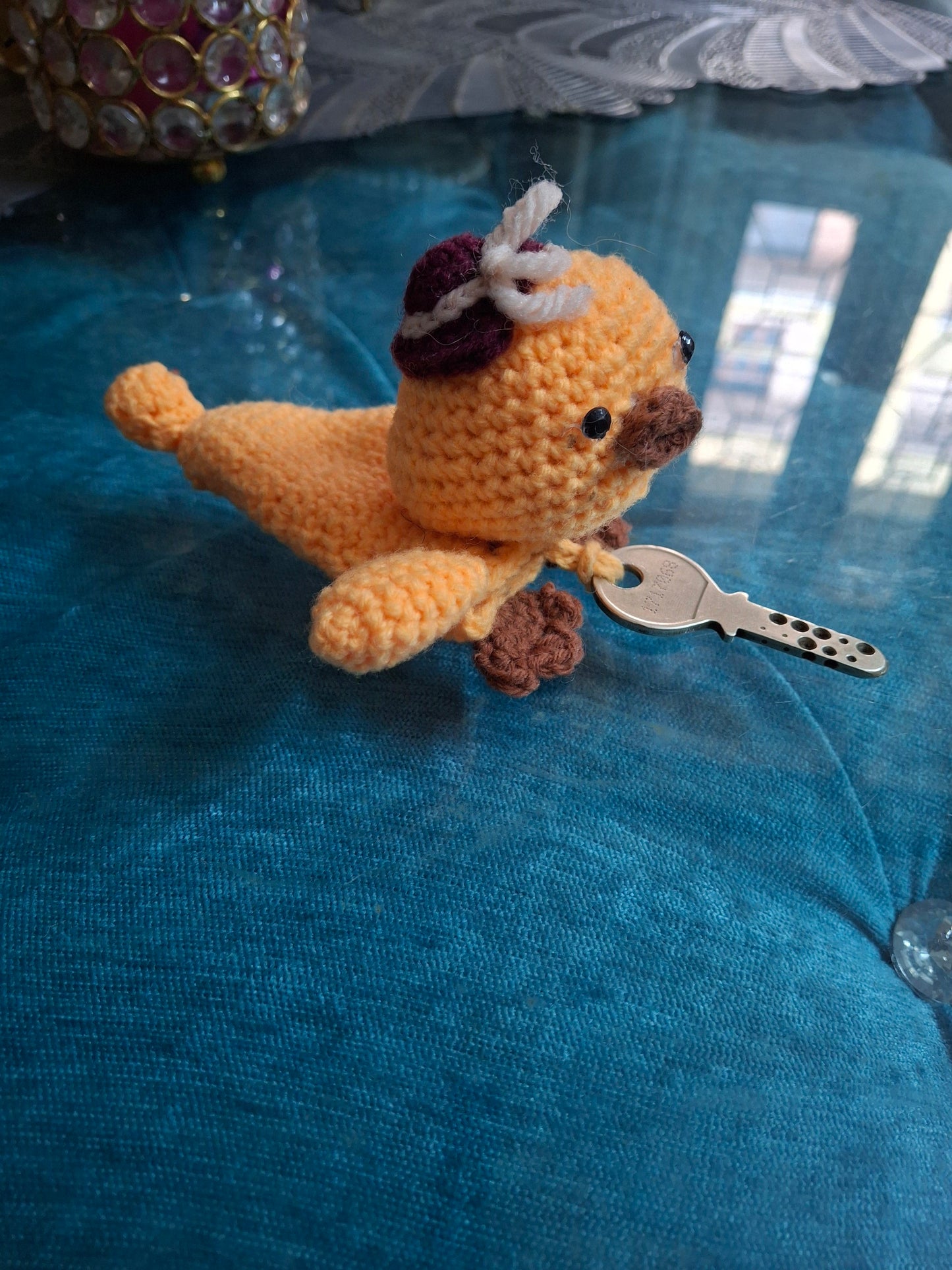 Crochet car key holder