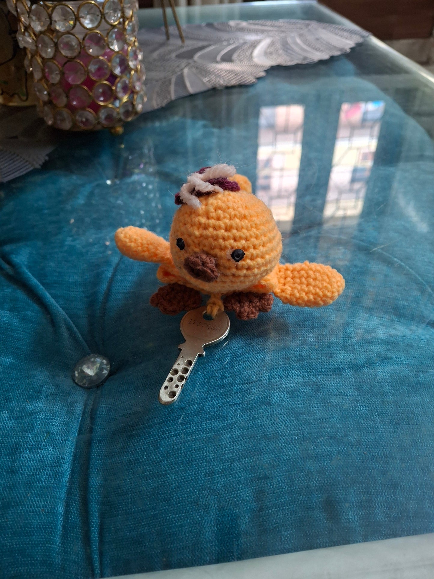 Crochet car key holder