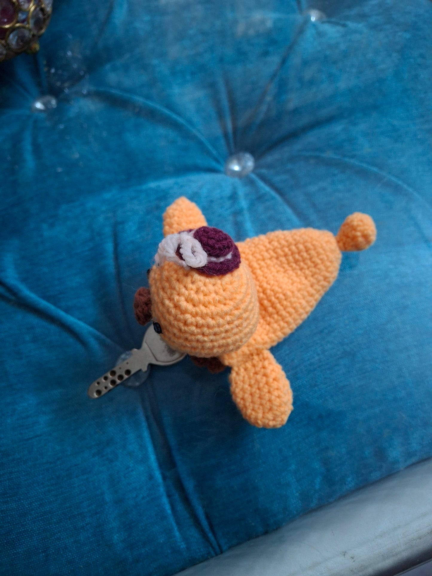 Crochet car key holder