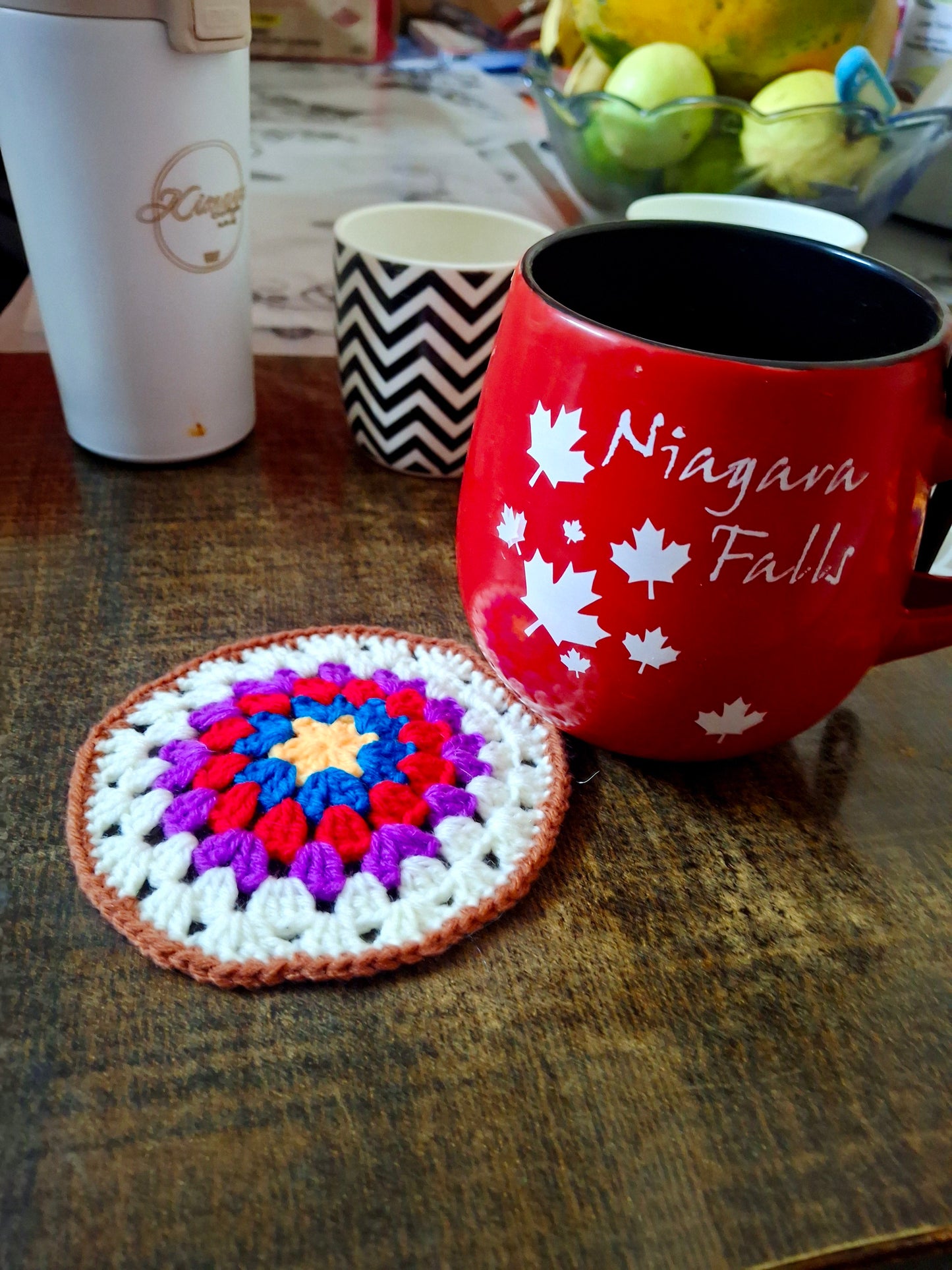Crochet coasters