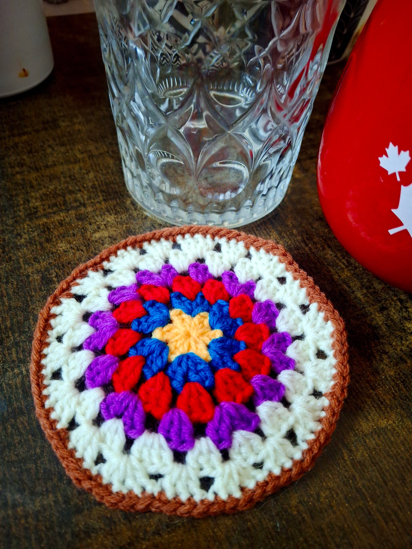 Crochet coasters