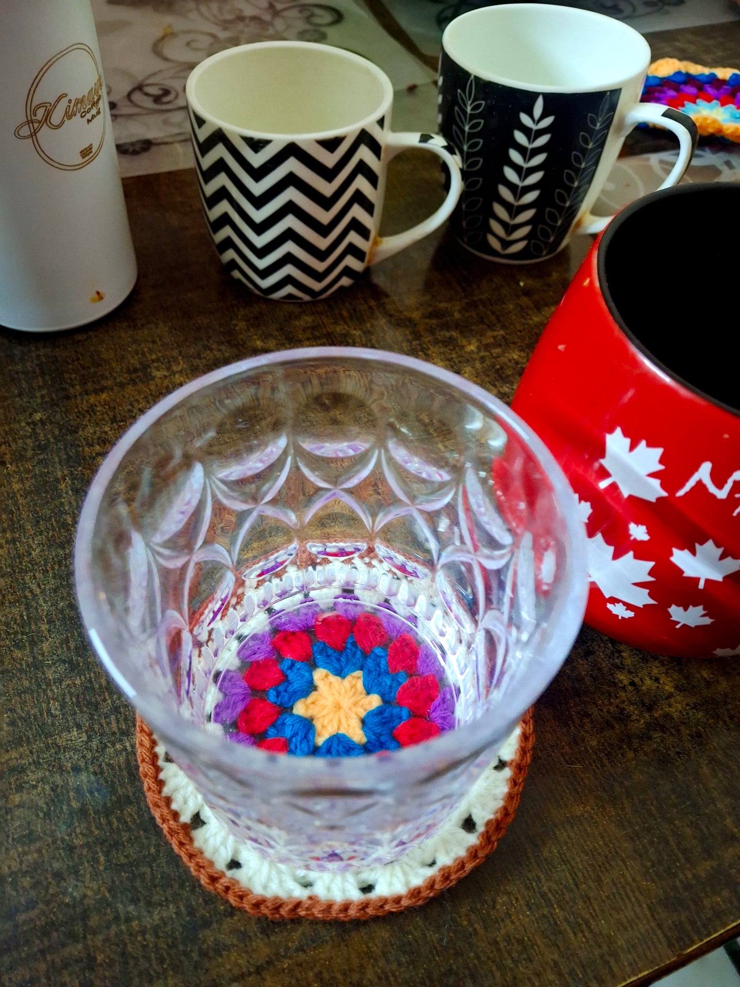 Crochet coasters