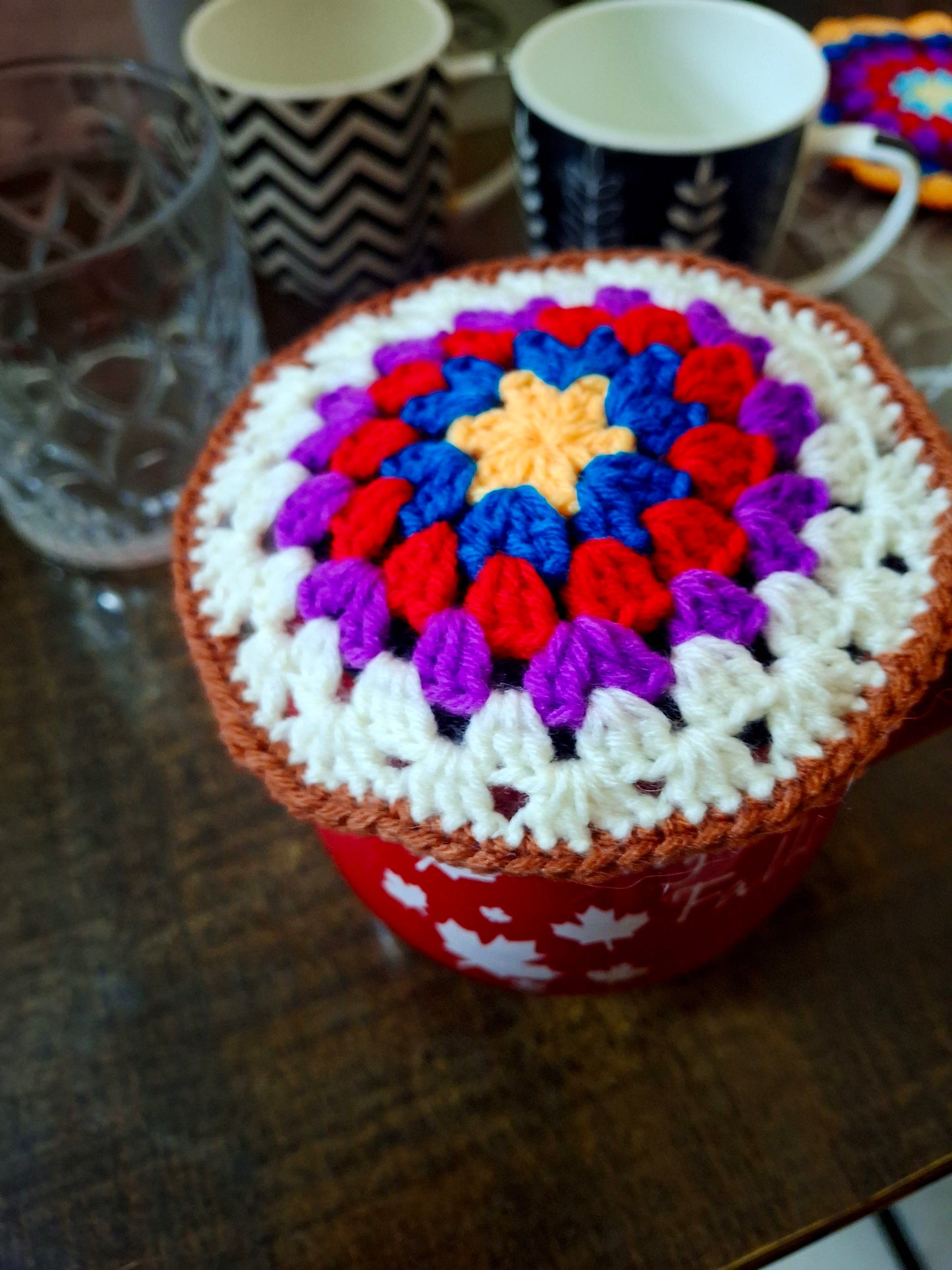 Crochet coasters