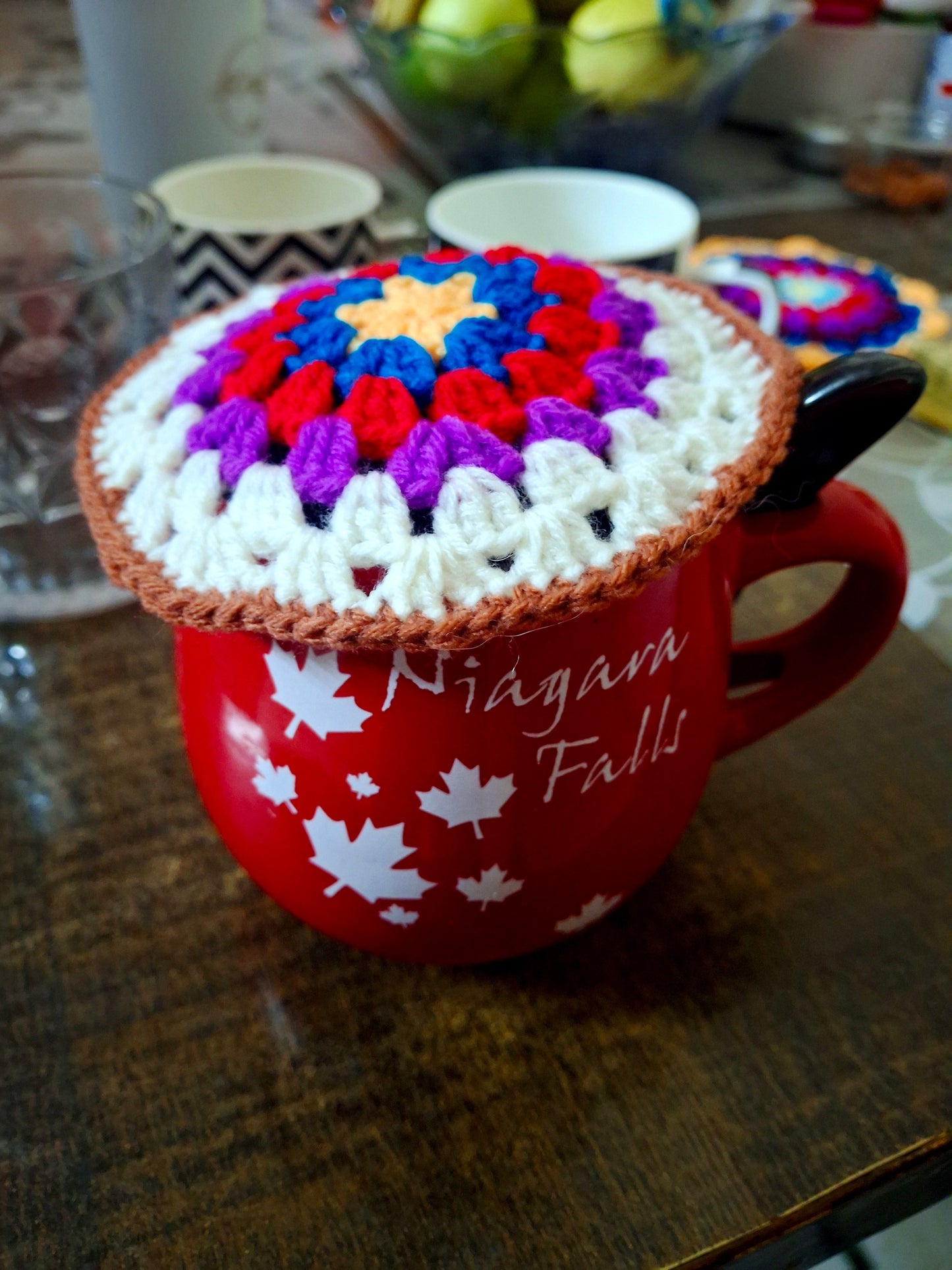 Crochet coasters