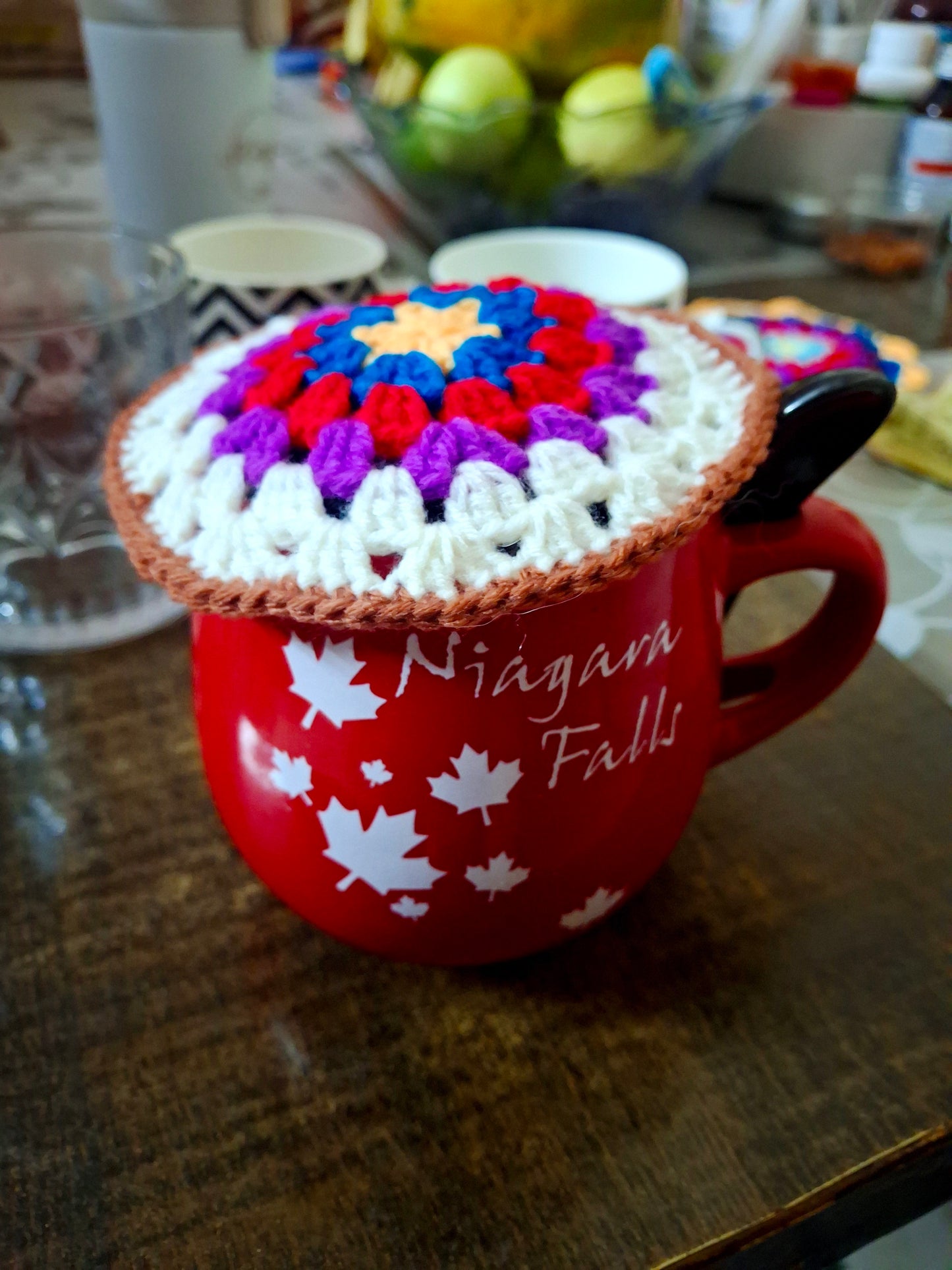 Crochet coasters