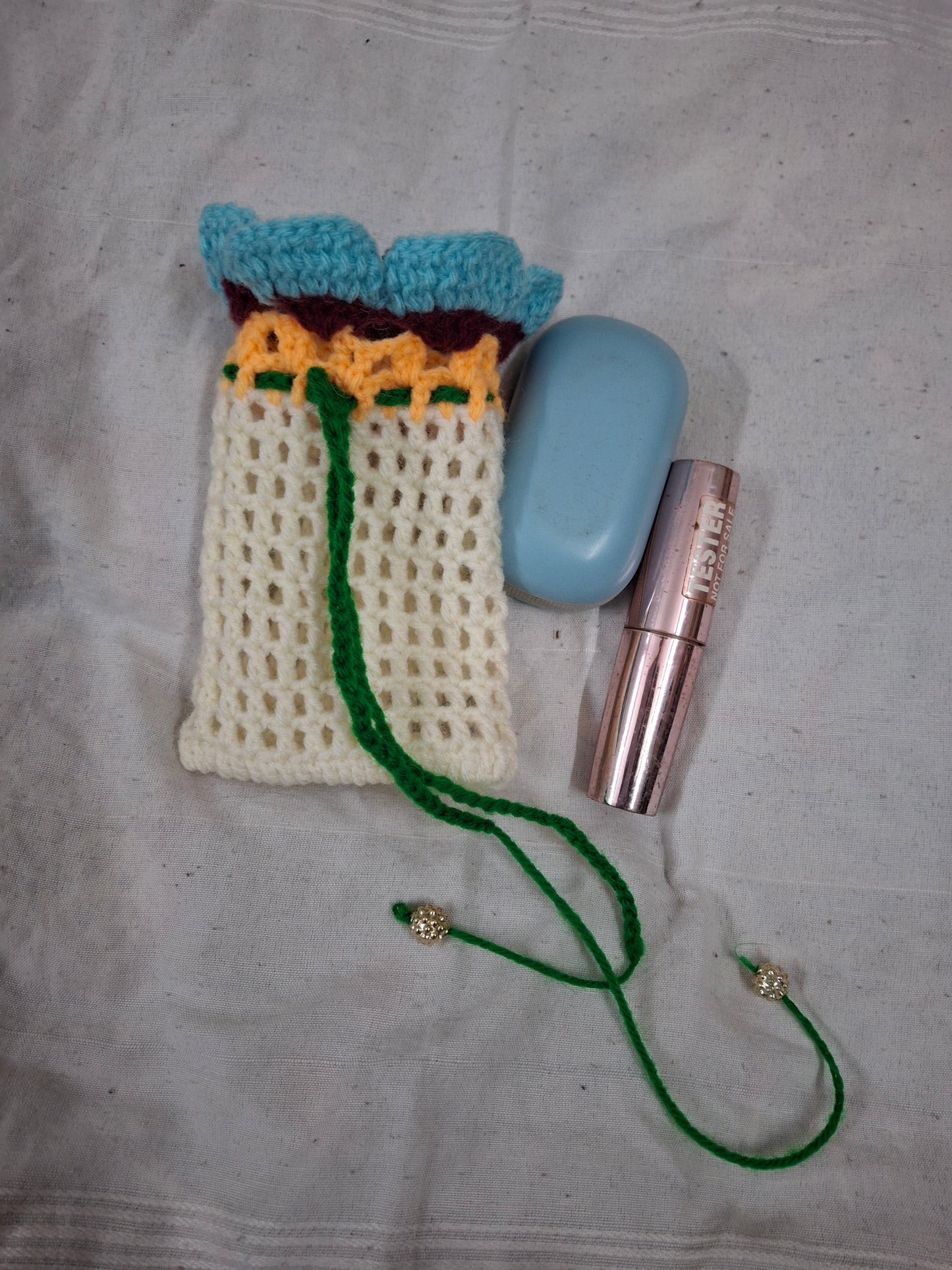 Crochet perfume/Earpod Pouch