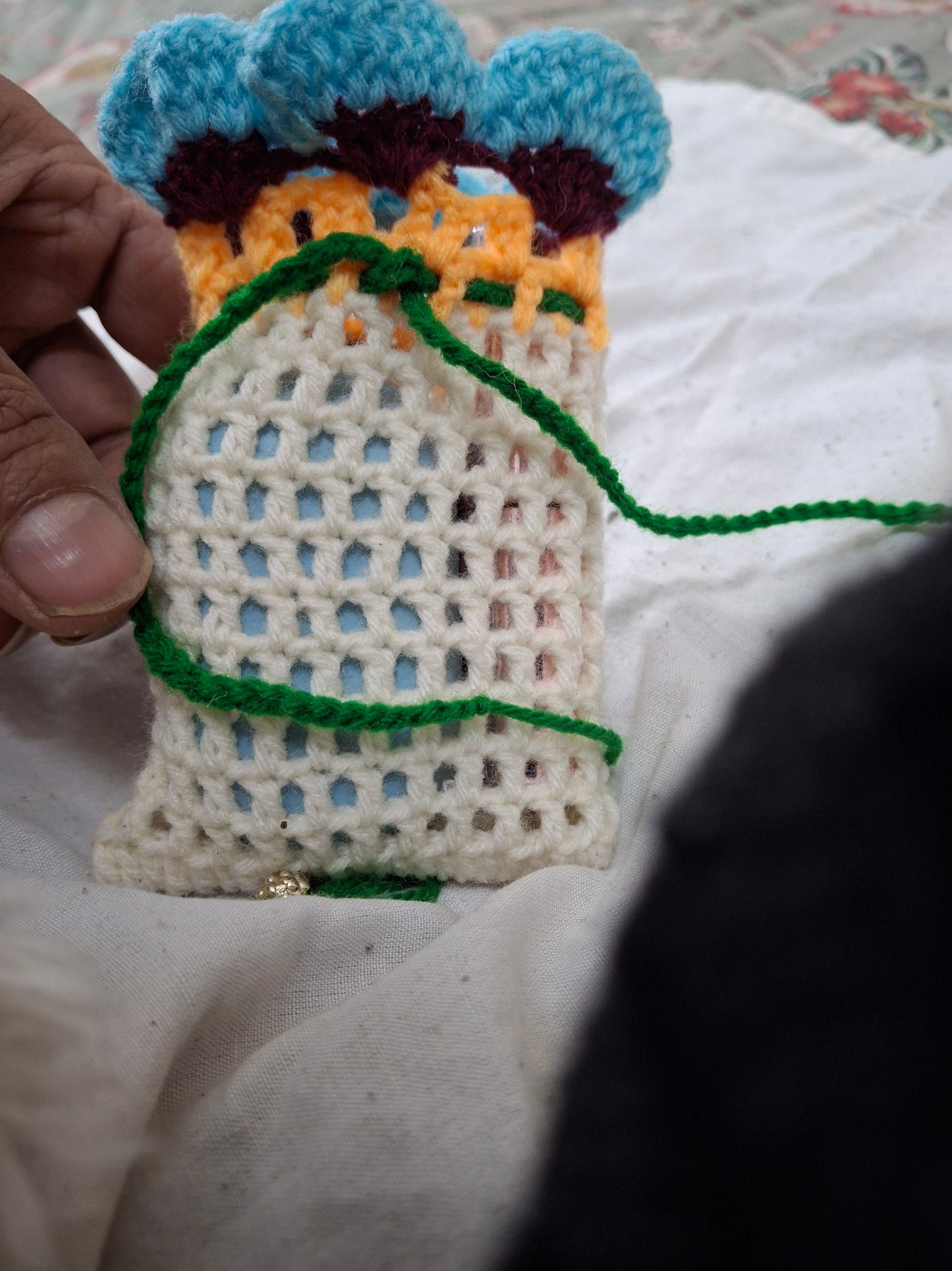 Crochet perfume/Earpod Pouch