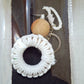Flower wreath keychain