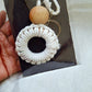 Flower wreath keychain