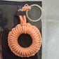 Flower wreath keychain
