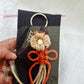 Personalised Macrame Flower Keychain Bag Charms & Backpack Keyring,Boho Knitting Keychain, Birthday/Boho Gift Idea