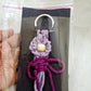 Personalised Macrame Flower Keychain Bag Charms & Backpack Keyring,Boho Knitting Keychain, Birthday/Boho Gift Idea